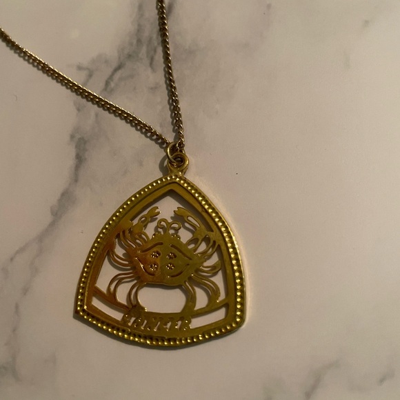 VINTAGE Horoscope Pendant Necklace - Picture 1 of 2